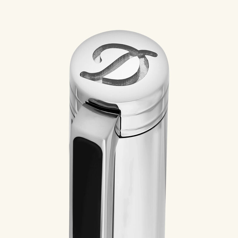 st dupont classique ballpoint pen silver