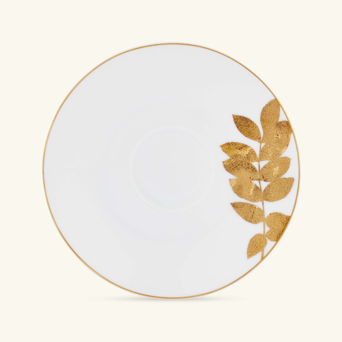 bernardaud vegetal or coffee cup   saucer gold