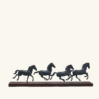 Galloping Herd Horses Sculpture Small Black lladro galloping herd horses sculpture small black