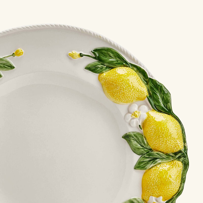 Lemon Charger Plate Round White 36cm les ottomans lemon charger plate round white 36cm