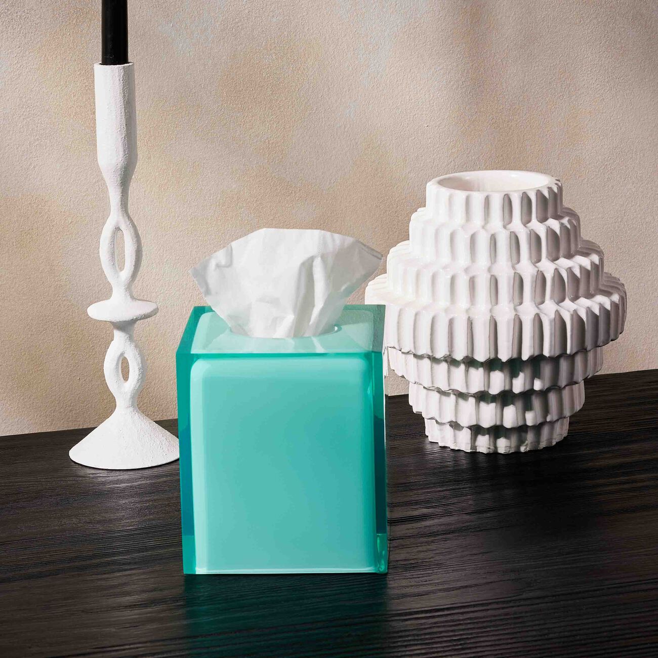 جوناثان أدلر علبة المناديل هوليوود زرقاء