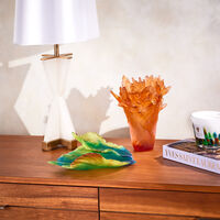 دوم مزهرية تريساج بارادي متوسطة برتقالية