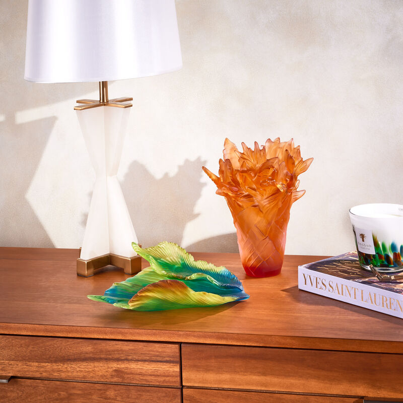 دوم مزهرية تريساج بارادي متوسطة برتقالية