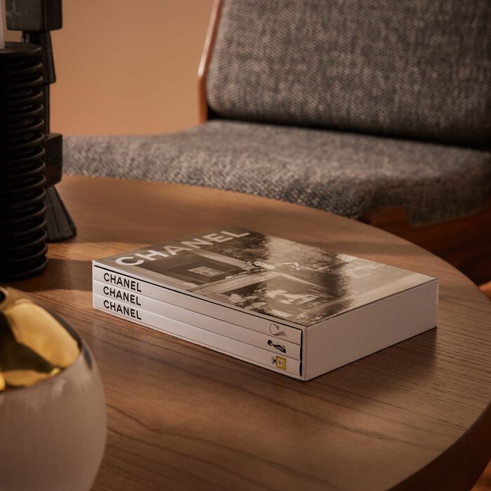 assouline chanel set of 3 fashion  jewelry   watches  perfume   beauty book 22x15cm