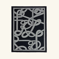 رالف لورين هوم بطانية بيركن باللون الأسود