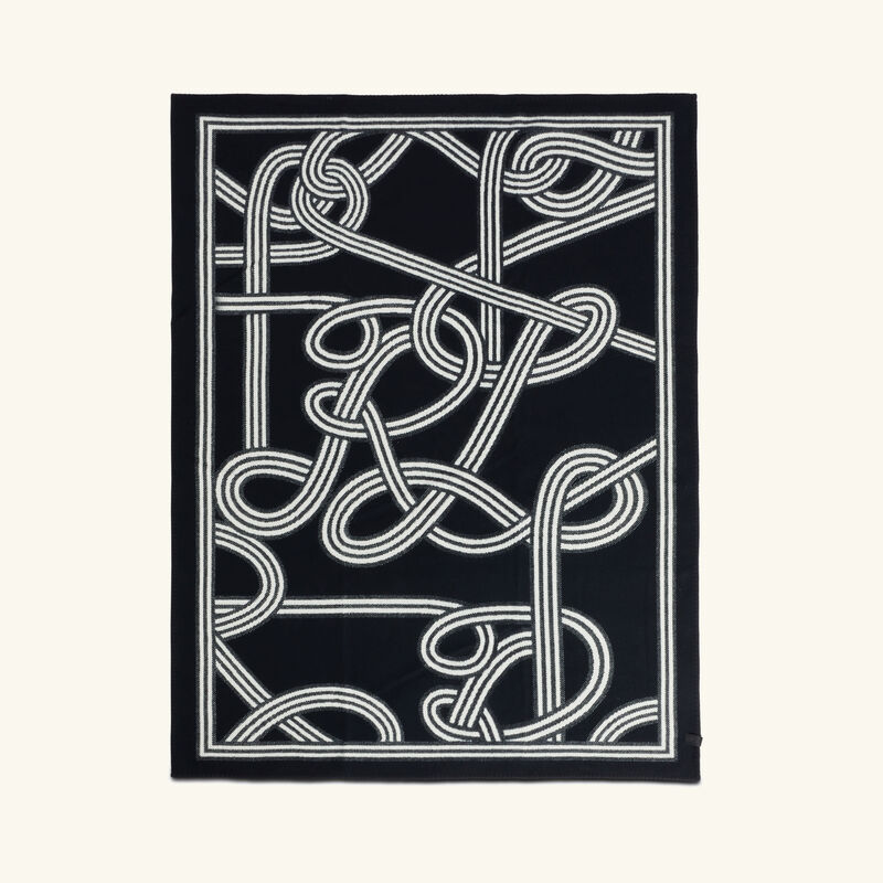 رالف لورين هوم بطانية بيركن باللون الأسود