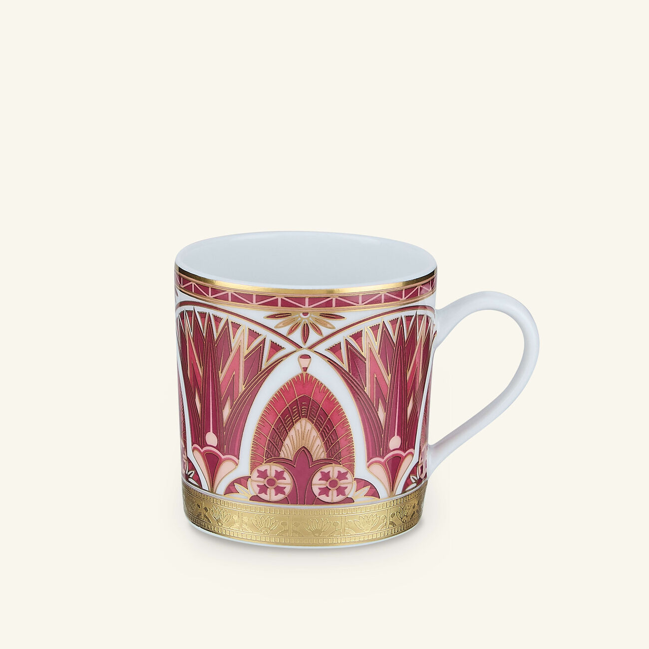 Reves Du Nil Pourpre Coffee Cup & Saucer Red haviland reves du nil pourpre coffee cup saucer red
