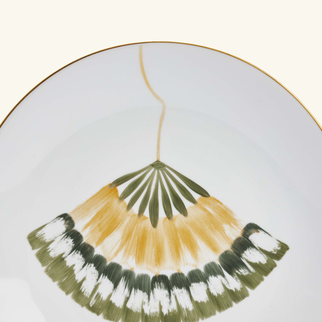 Ginkgo Dinner Plate Round Green 26cm marie daage ginkgo dinner plate round green 26cm