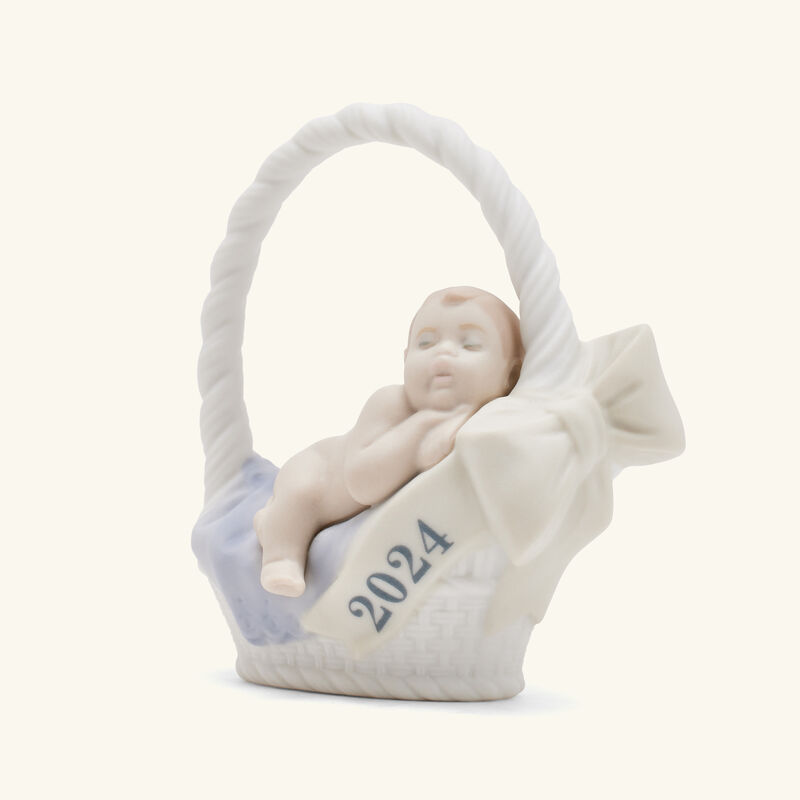 Born in 2024 Boy Figurine Small White lladro born in 2024 boy figurine small white