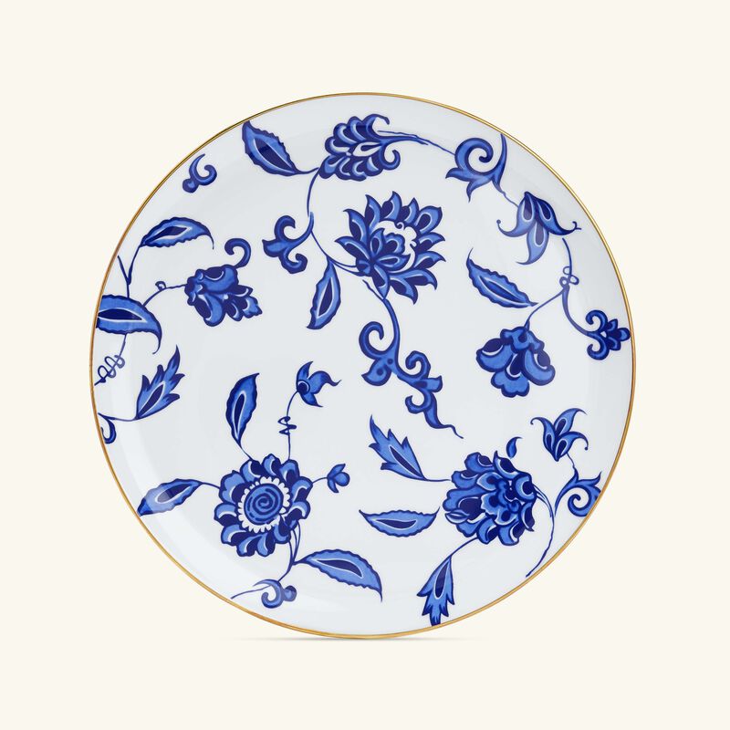 bernardaud prince bleu platter round blue 32cm