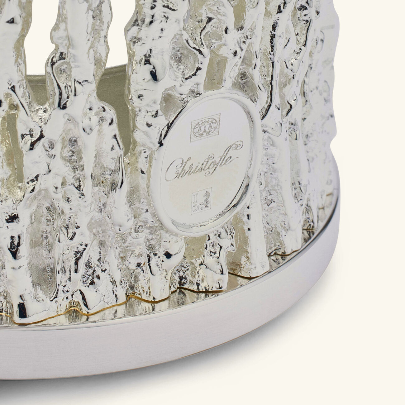 christofle s ve d argent candle holder silver plated