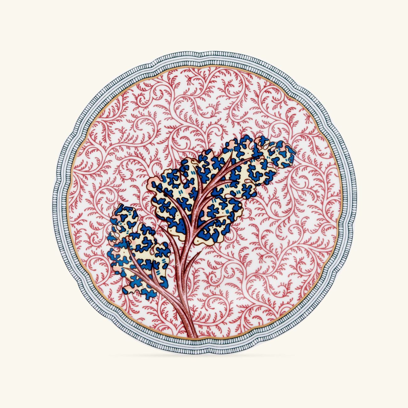 bernardaud collection braqueni  bread   butter plate red 16cm