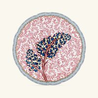 bernardaud collection braqueni  bread   butter plate red 16cm