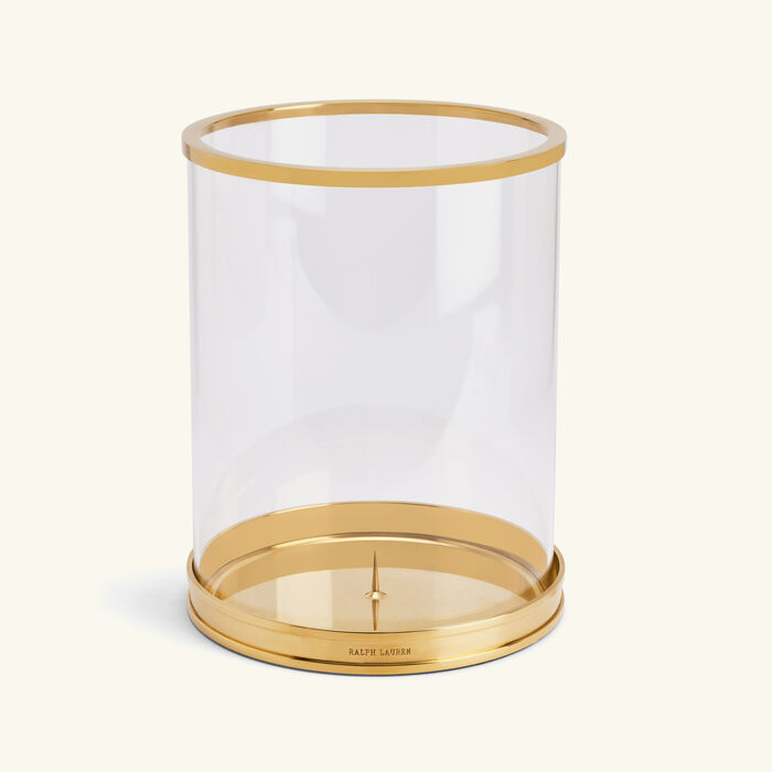 Modern Hurricane Candle Holder Medium Gold ralph lauren home modern hurricane candle holder medium gold