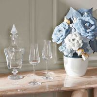 baccarat chateau champagne glasseses clear set of 2