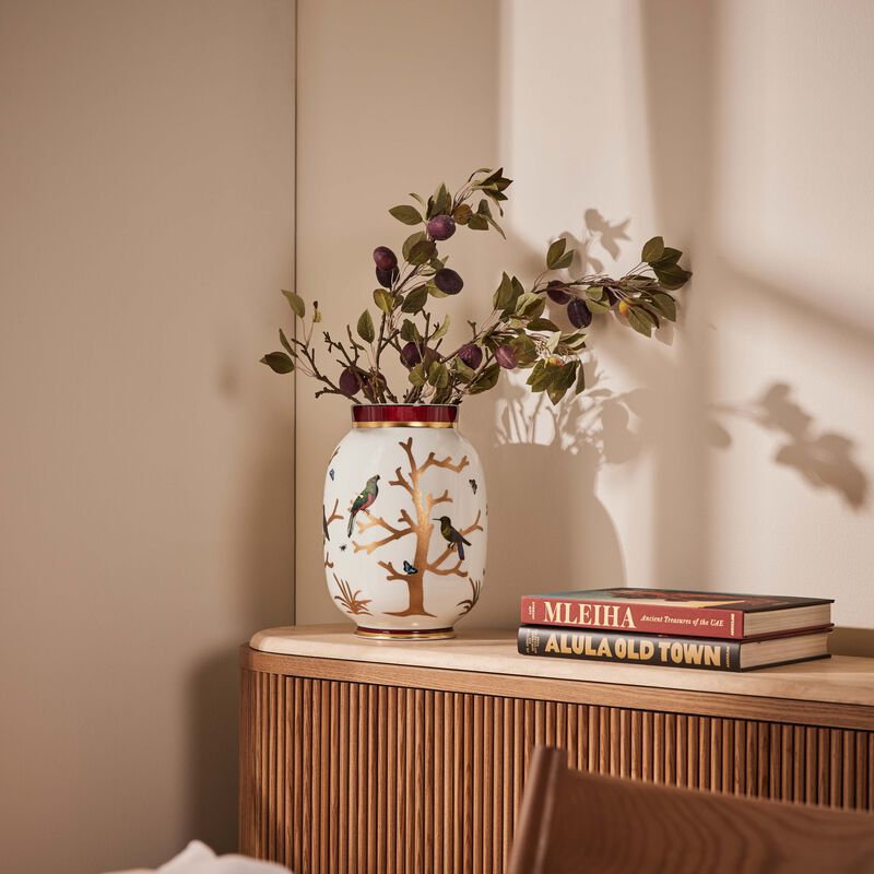 مزهرية أو زوازو توسكان متوسطة باللون الذهبي برناردو مزهرية أو زوازو توسكان متوسطة باللون الذهبي