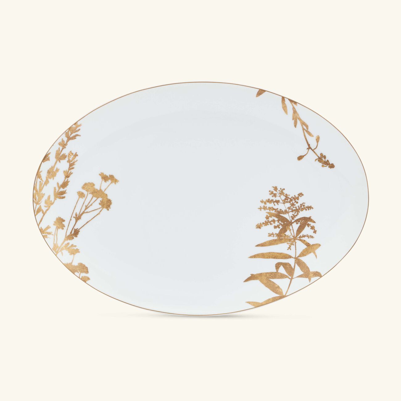 برناردو طبق ضيافة فيجيتال أور بيضاوي باللون الذهبي 39 سم