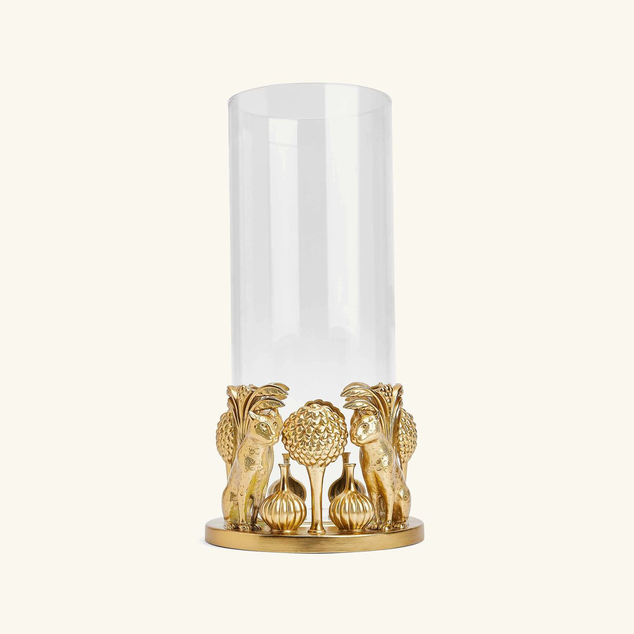 Leopard & The Lake Vase Medium Gold ira udaipur leopard the lake vase medium gold