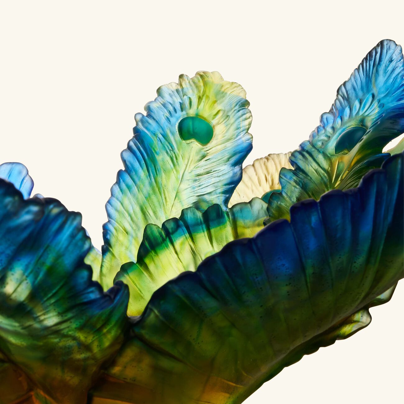 دوم قطعة ديكور فلور دو باون إكزوتيك باللون الأخضر   إصدار محدود