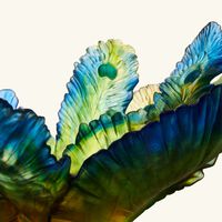 دوم قطعة ديكور فلور دو باون إكزوتيك باللون الأخضر   إصدار محدود