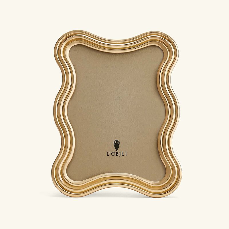 l objet ripple frame 13x18 cm gold