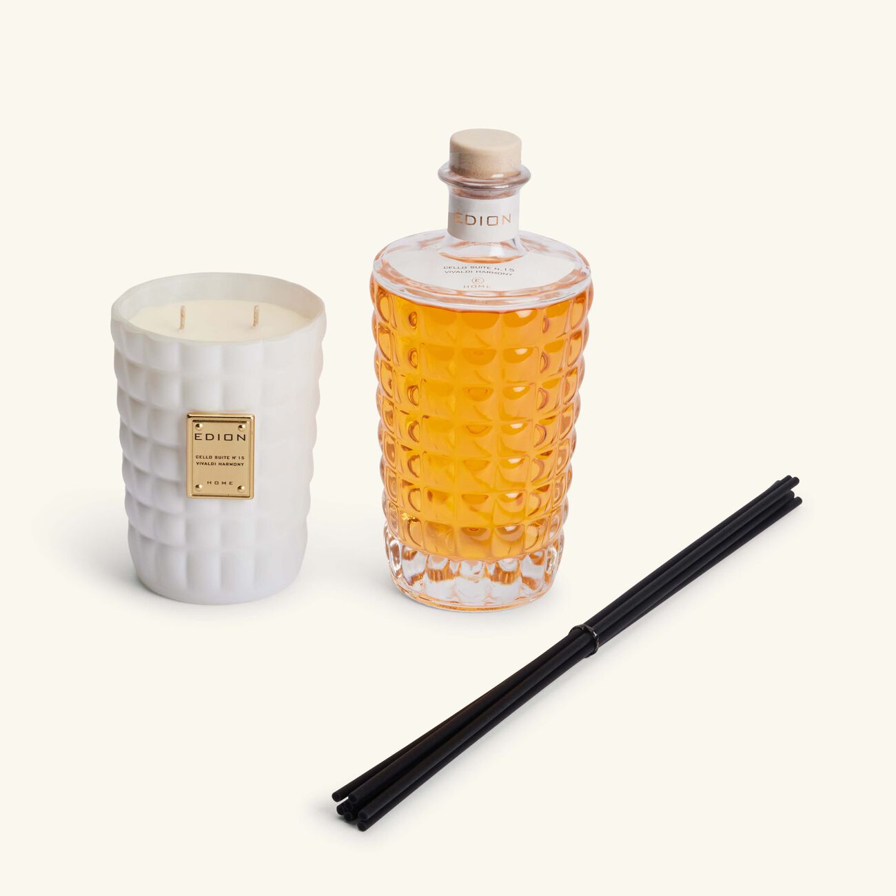 Cello Suite No 15 Vivaldi Harmony Bianca Candle & Diffuser Set edion cello suite no 15 vivaldi harmony bianca candle diffuser set