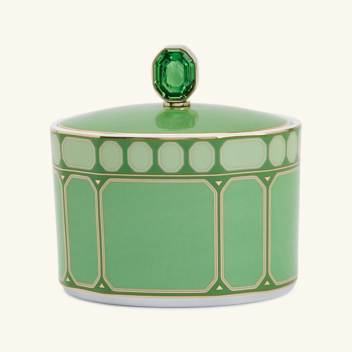rosenthal signum fern sugar bowl green