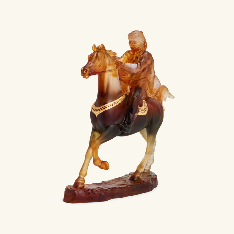Desert Horseman Figurine Medium Brown daum desert horseman figurine medium brown