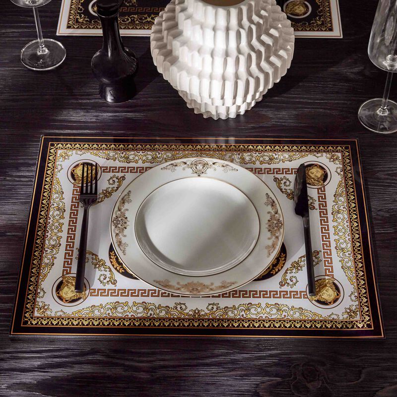 Medusa Gala Placemat Set Of 2 versace medusa gala placemat set of 2