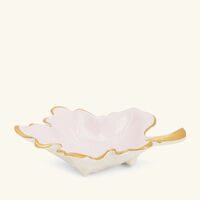 Autumn Fig Leaf Trinket Tray Small Pink villari autumn fig leaf trinket tray small pink
