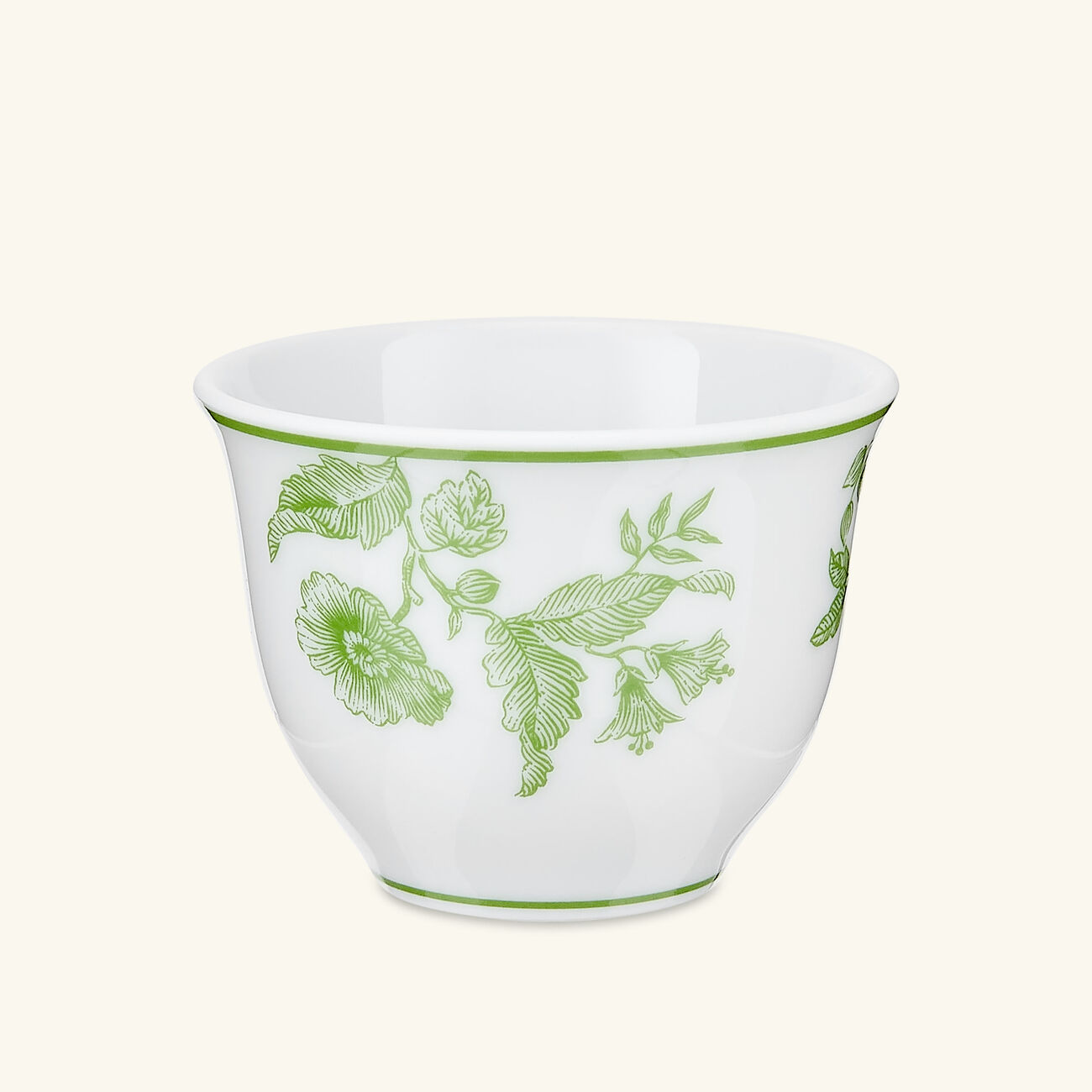 bernardaud albertine oriental cups green set of 2