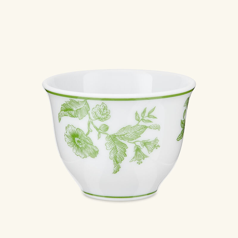 bernardaud albertine oriental cups green set of 2