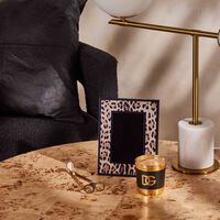 dolce gabbana casa leopard wooden picture frame brown 17x22cm