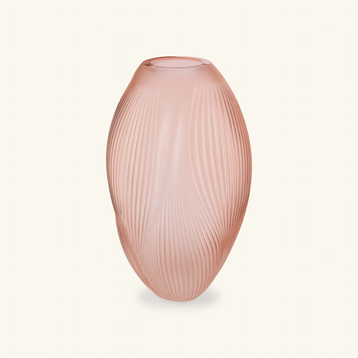 lalique alize vase extra large pink