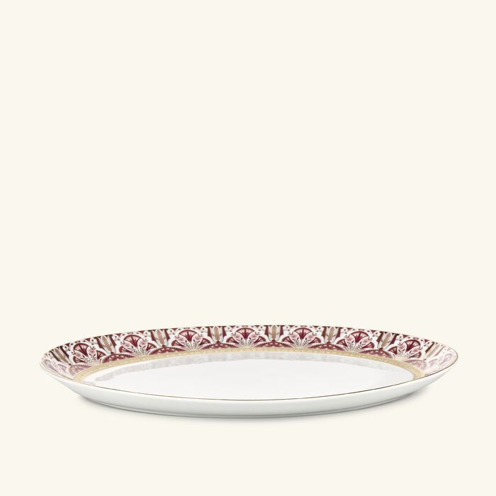 Reves Du Nil Pourpre Oval Platter Red haviland reves du nil pourpre oval platter red