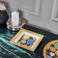 Medusa Amplified Trinket Tray Square Green 21cm versace medusa amplified trinket tray square green 21cm