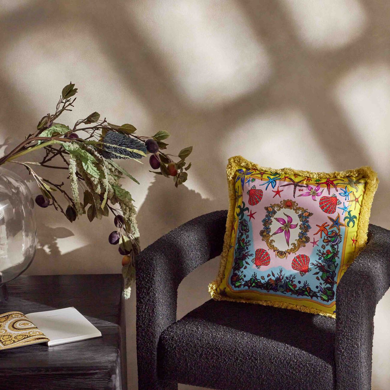 versace tresor de la mer pillow