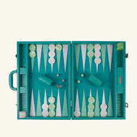 Teal Alligator Backgammon Set vido teal alligator backgammon set