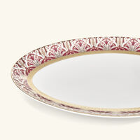 haviland reves du nil pourpre oval platter red
