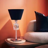 baccarat torch lamp black shade