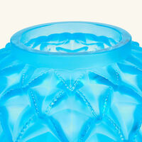 lalique languedoc vase small blue