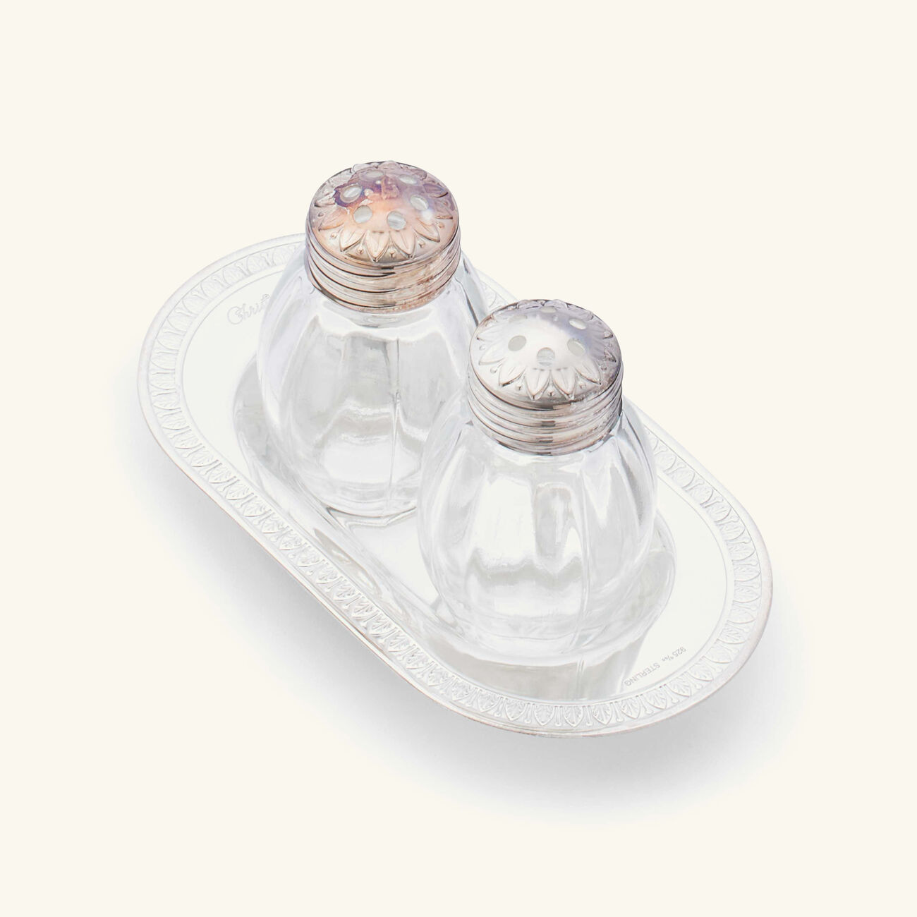 christofle malmaison salt   pepper shakers