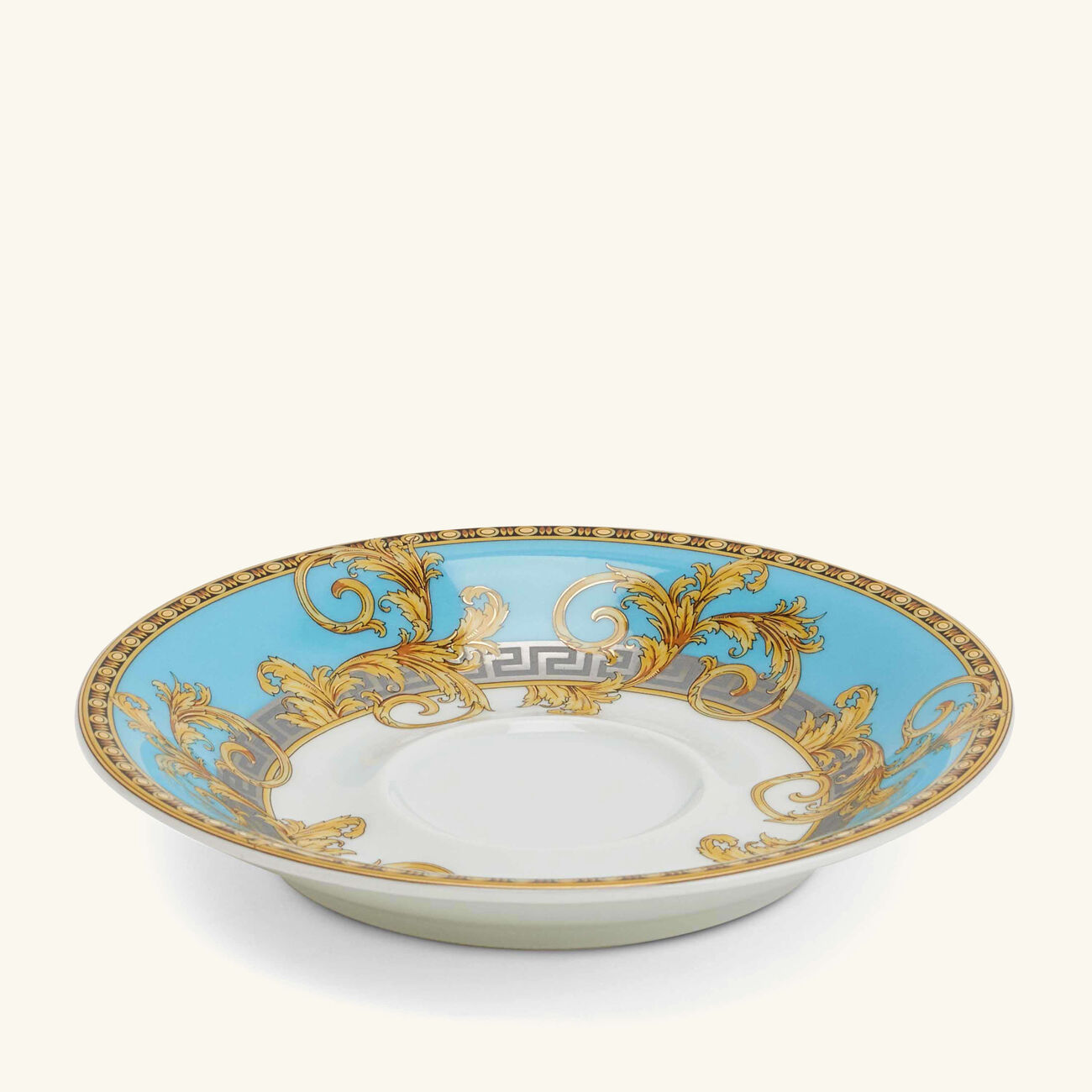 versace prestige gala coffee cup   saucer white set of 6