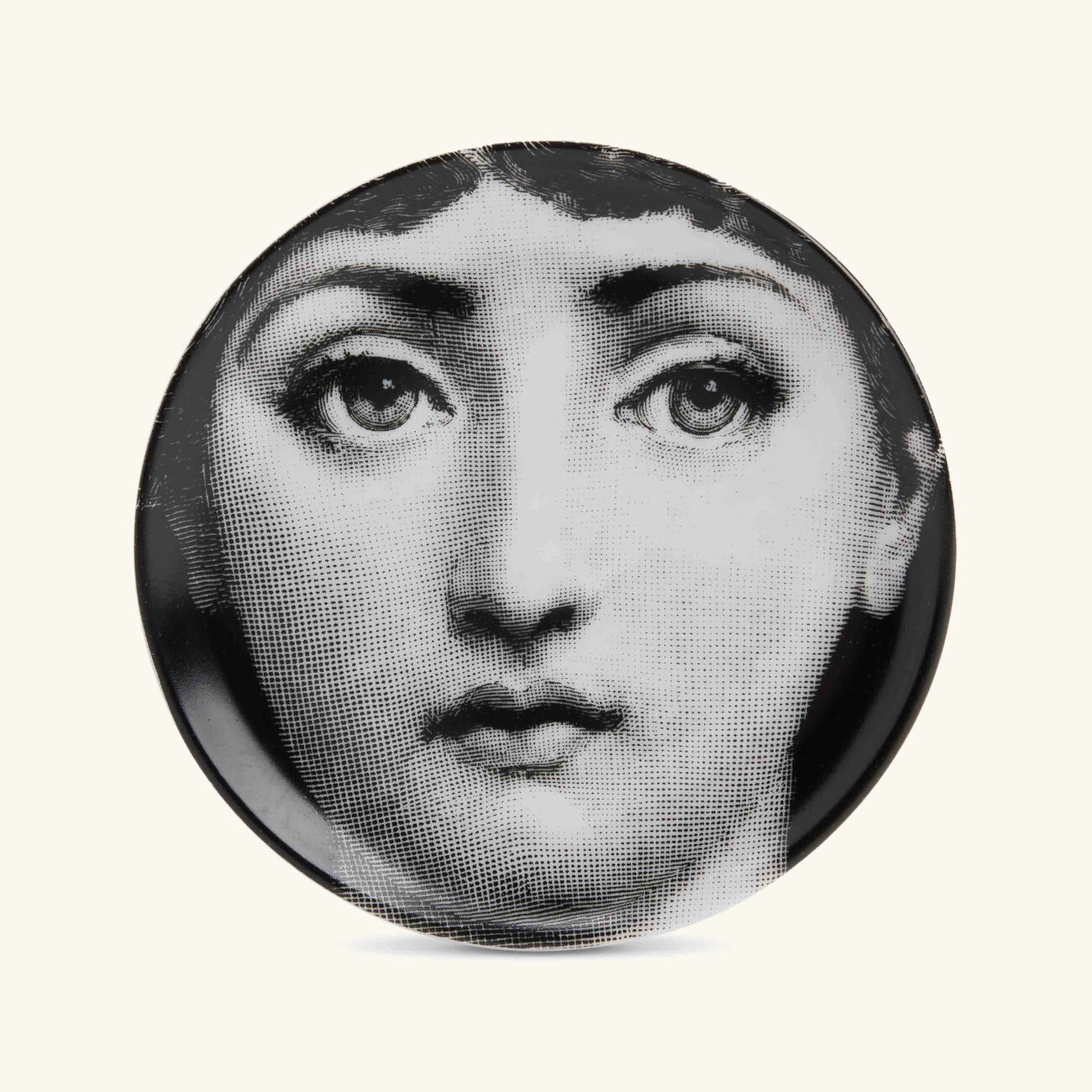 Tema e Variazioni No.1 Viso Coaster Grey fornasetti tema e variazioni no 1 viso coaster grey