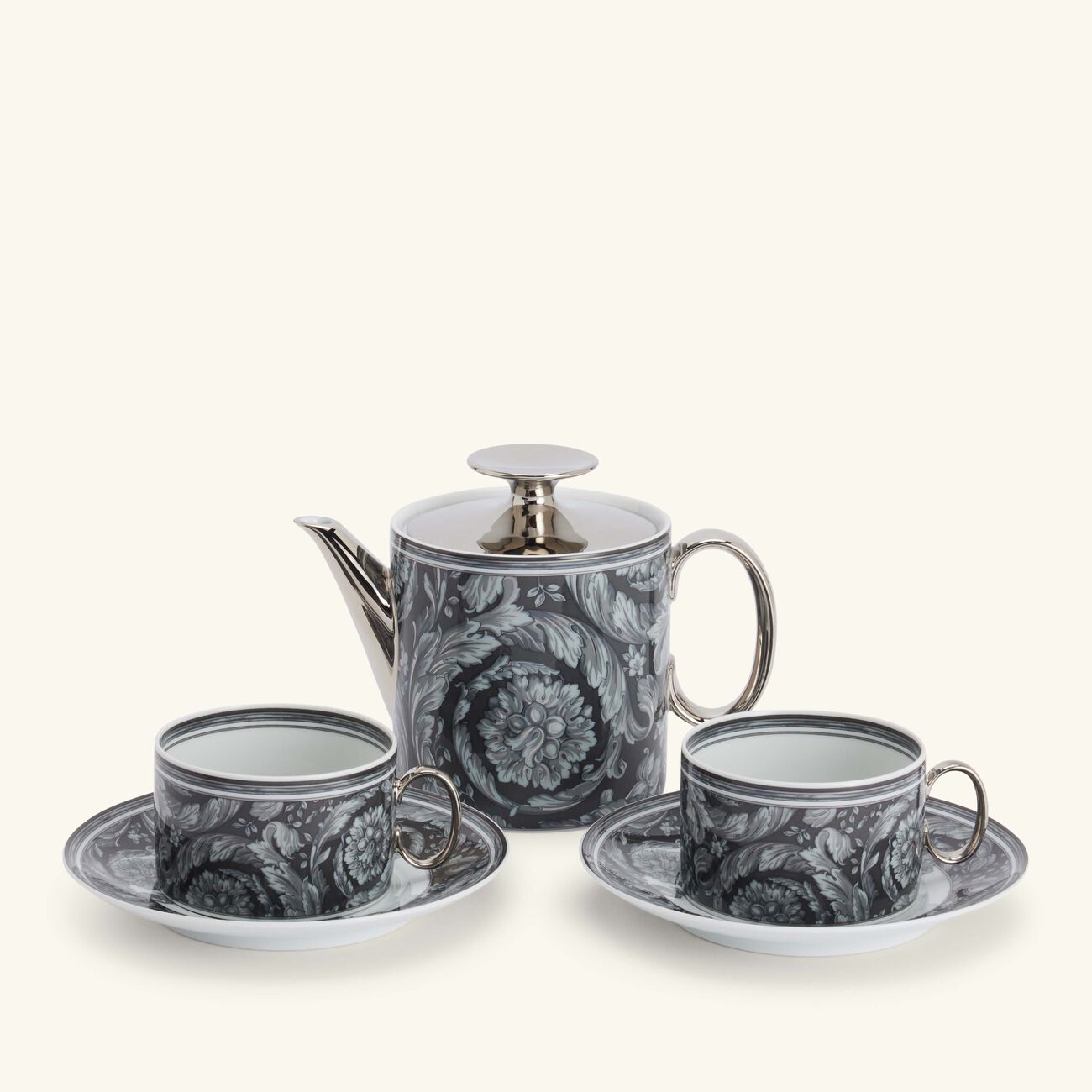 versace barocco haze tea set