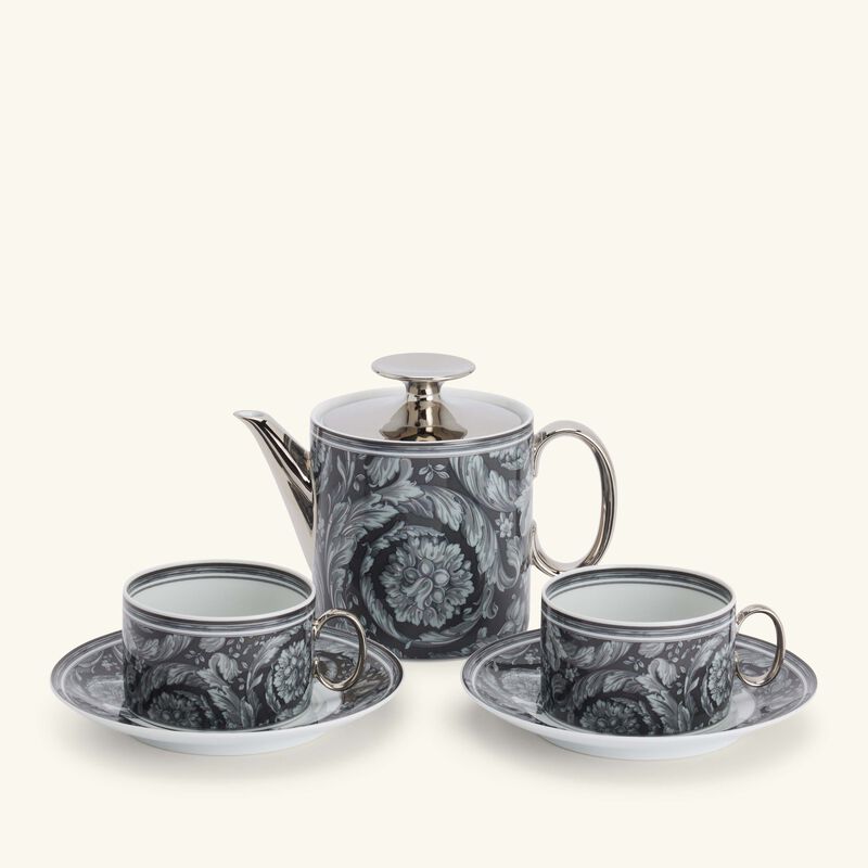 versace barocco haze tea set