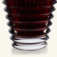 baccarat eye vase round small red