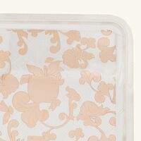 Jardin D'Eden Serving Tray Rectangular Small Silver Plated with Gold christofle jardin d eden serving tray rectangular small silver plated with gold