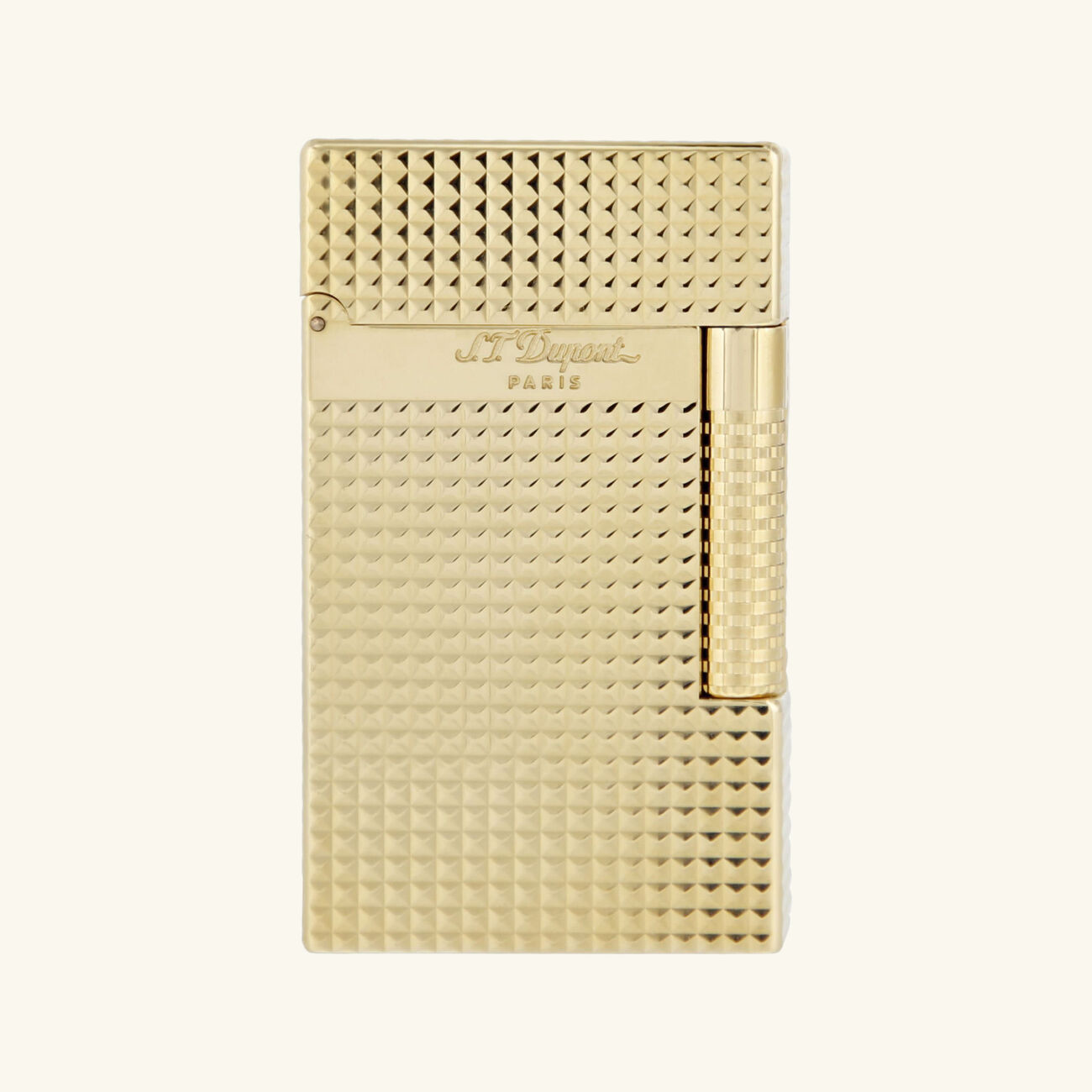 Le New Grand Dupont Diamond Head Lighter Gold st dupont le new grand dupont diamond head lighter gold