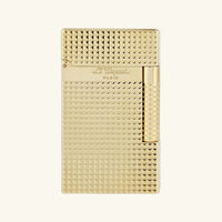 Le New Grand Dupont Diamond Head Lighter Gold st dupont le new grand dupont diamond head lighter gold